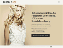Tablet Screenshot of portraitbox.com